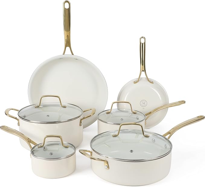 Martha Stewart Lockton Premium Non stick Non Toxic PFA Free Ceramic Interior 10 by MarthaStewart