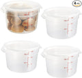 CURTA 12 Quart Translucent Round Food Storage Container by CURTA
