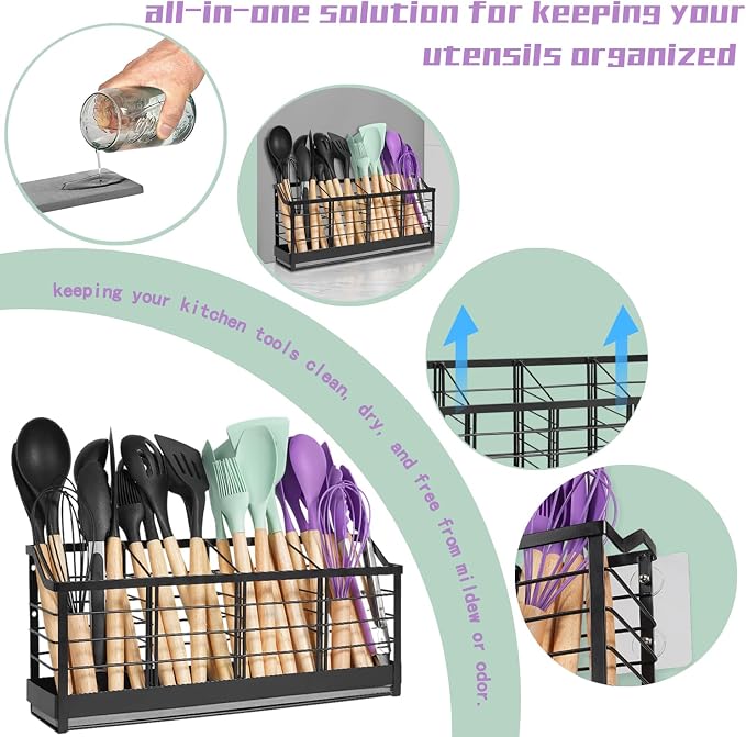 Large Kitchen Utensil Holder - Image 7