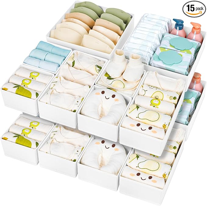 DIMJ Drawer Organizer Clothes 15 Pack by DiMJ