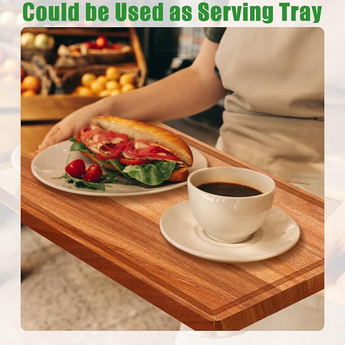 Eaasty 12 Set Extra Large Plain Cutting Board Bulk Heavy Duty Wood Cutting - Image 5