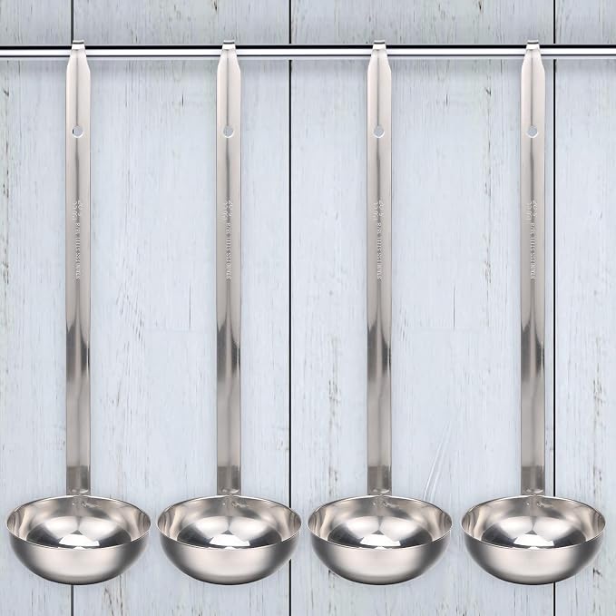 Cunhill 5 Pcs Soup Ladles Stainless Steel Serving Ladles - Image 5
