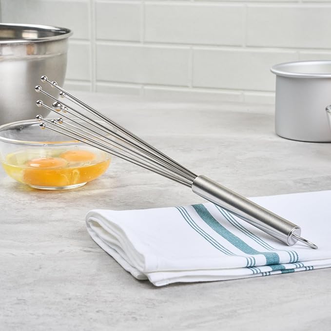 Restaurantware 12.5 in Stainless Steel Ball Whisk - Image 8