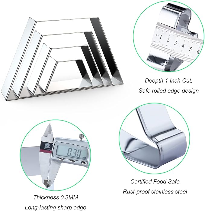 Trapezoid Cookie Cutter Set Large - Image 3