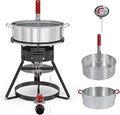Fire Riot 10QT Outdoor Fish Fryer Kit – Heavy-Duty Aluminum Pot, 6.7QT Basket by FireRiot