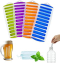 Lily's Home Set of 4 Silicone Ice Cube Tray without Lid, Stackable Design by LilysHome