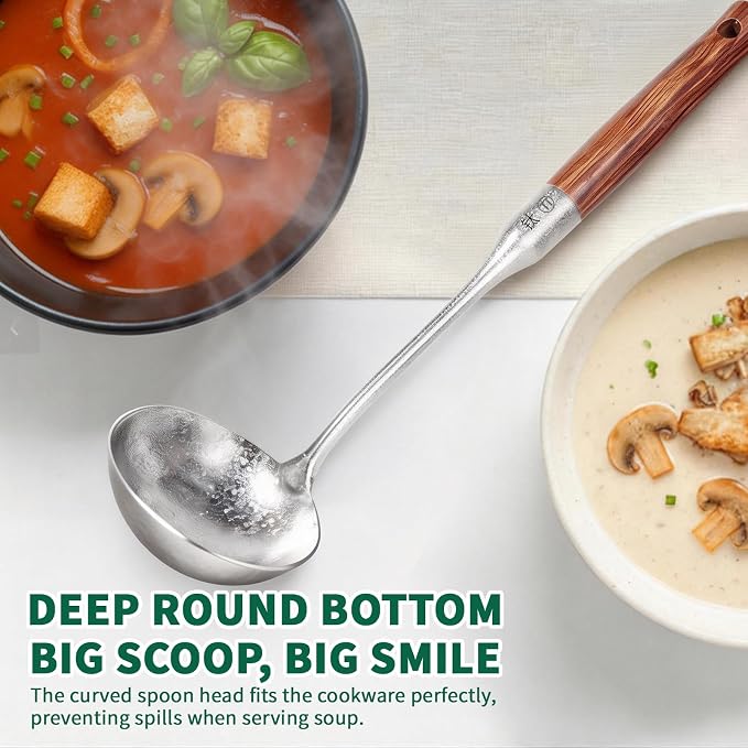 Newness Soup Ladle, Resilient Pure Titanium Soup Spoon - Image 6