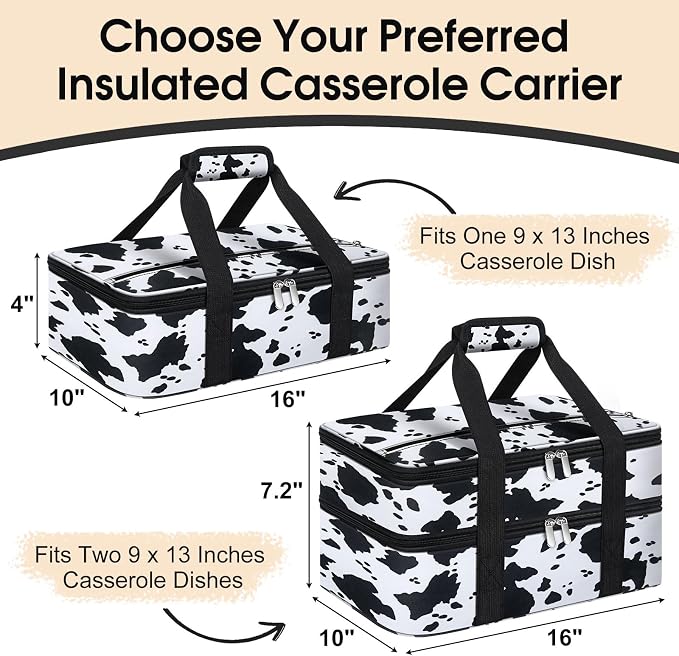 Double Insulated Casserole Carrier, Portable Casserole Carrier - Image 2