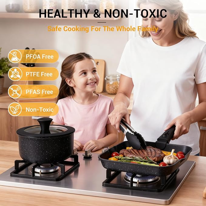 Ammeloo 21 Pcs Pots and Pans Set Non Stick - Image 4