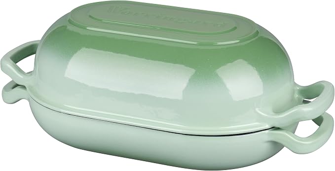 VORRINGARD Enameled Cast Iron Sourdough Bread Oven, Dutch Oven, Loaf Cast Iron - Image 8