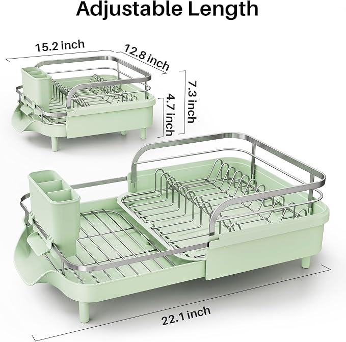 SNTD Dish Drying Rack, Expandable Dish Rack - Image 2