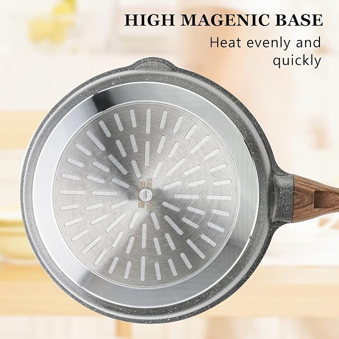 SENSARTE Nonstick Skillet, Deep Frying Pan 10/11/12-inch, Saute Pan - Image 9
