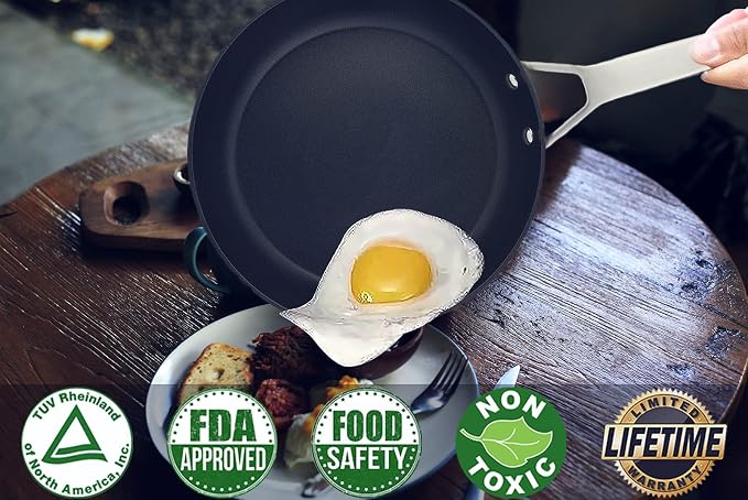 MsMk Small Frying pan, 8-inch Nonstick Durable Egg Omelet Skillet - Image 7