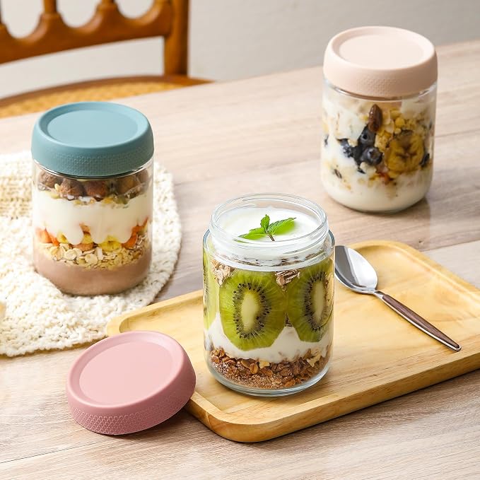 NETANY 6-pack 16 oz Overnight Oats Containers - Image 6