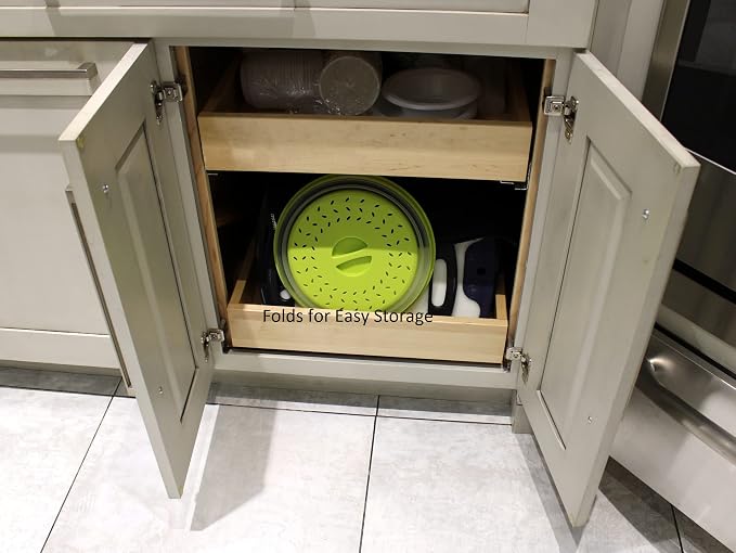 Dependable Industries' 2-in-1 Collapsible Microwave Splatter Guard Cover & - Image 5