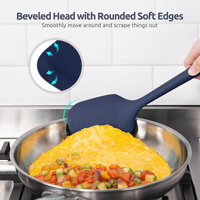 Silicone Kitchen Cooking Utensil Set: U-Taste High Heat Resistant 13.6in - Image 7