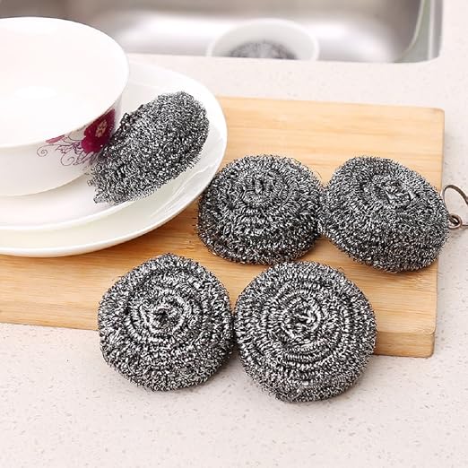 KTOJOY 6 Pack Stainless Steel Wool Scrubber, Scrubbing Scouring Pad, Steel Wool - Image 6
