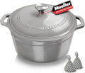 Mueller 6 Quart Enameled Cast Iron Pot Dutch Oven, Heavy-Duty Oven-Safe up to by MUELLERHOME