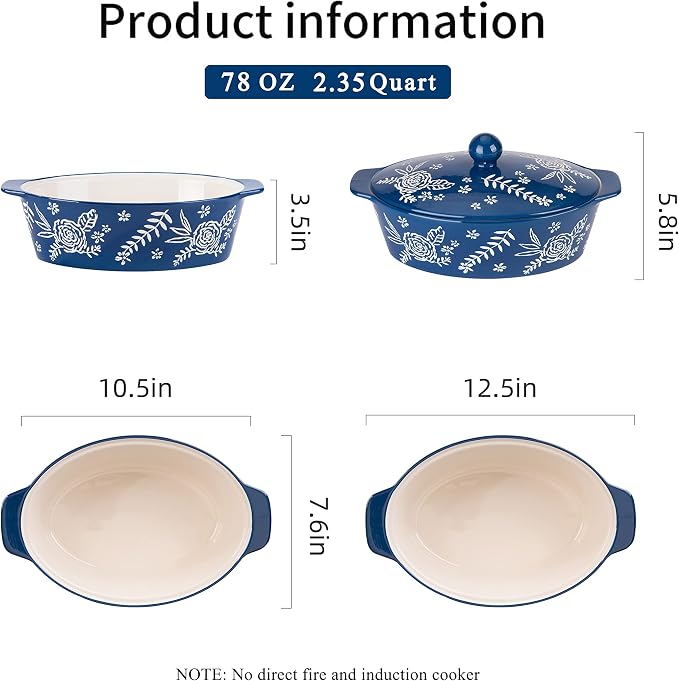 Casserole Dish With Lid Casserole Dishes - Image 7
