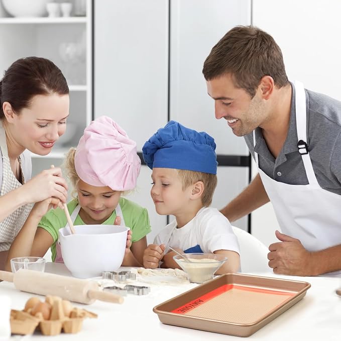 AMYONE Silicone Baking Mat for 1/8 Sheet Pan, Eighth Non-Stick Silicone Baking - Image 7