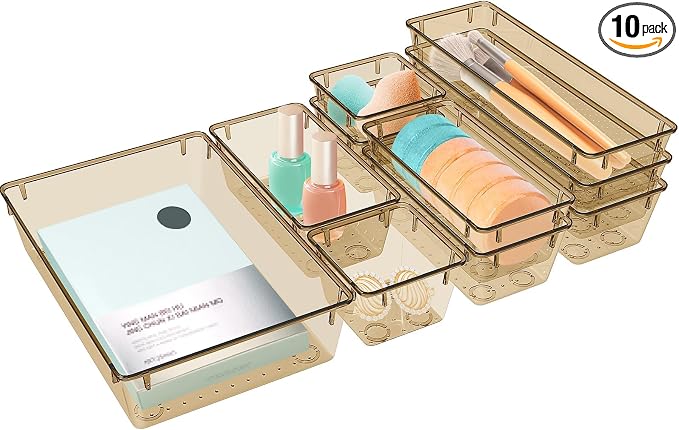 StorMiracle 10 PCS Drawer Organizer Set, 5 Varied Size Bathroom and kitchen by StorMiracle