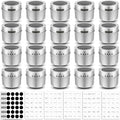 Bekith 20 Pack Magnetic Spice Jars, Magnetic Spice Containers by Bekith