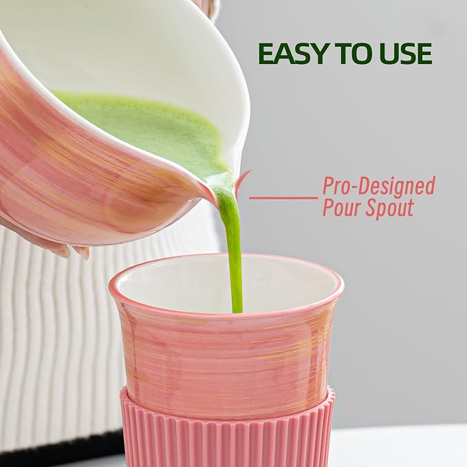 Matcha Whisk Set, Matcha Kit for Ceremony, 480 Ml Ceramic Bowl - Image 4
