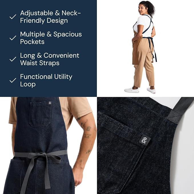 hedley & bennett Crossback Apron - Image 4