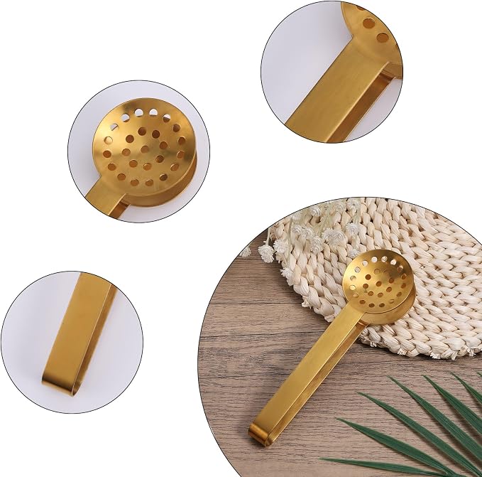 Tea Bag Squeezer Tongs, Stainless Steel Teabag Strainer Dispenser Gripper - Image 4