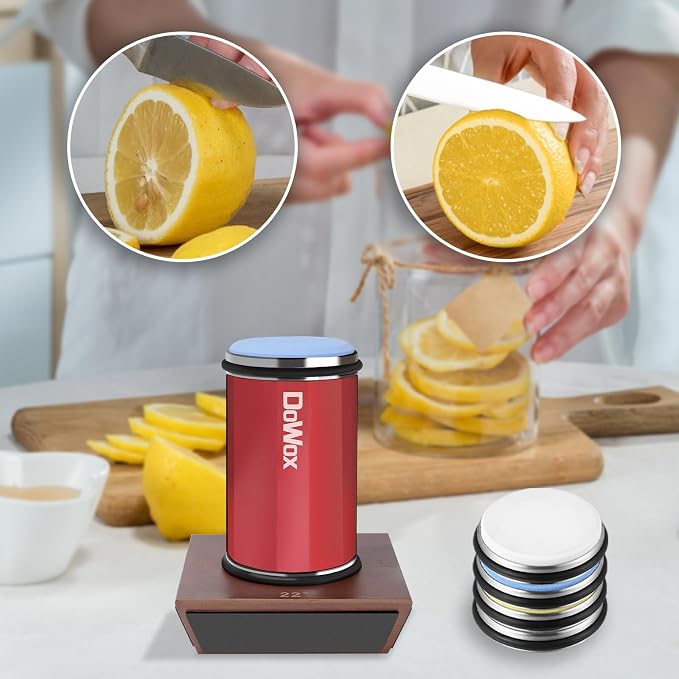 Knife Sharpener, Longer Rolling Knife Sharpener Kit, Diamond & Ceramic Knife - Image 9
