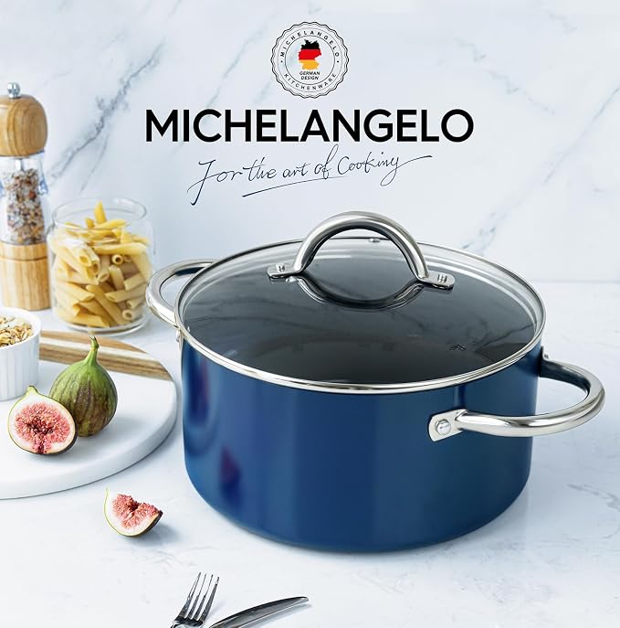 MICHELANGELO Stock Pot with Lid - Image 7