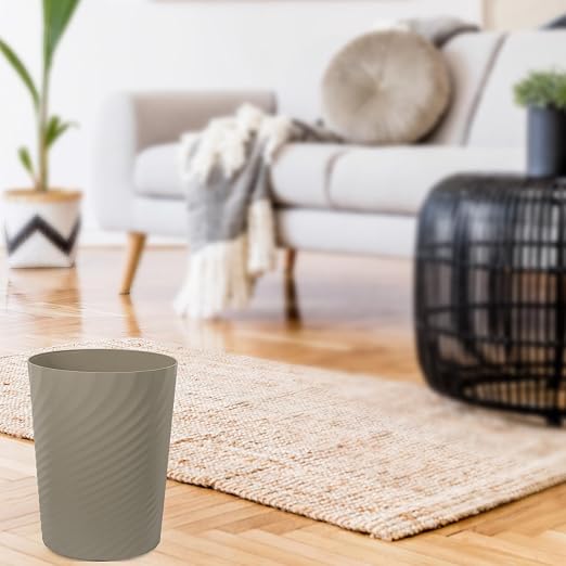 UUJOLY Plastic Small Trash Can Wastebasket, Garbage Container Basket - Image 4