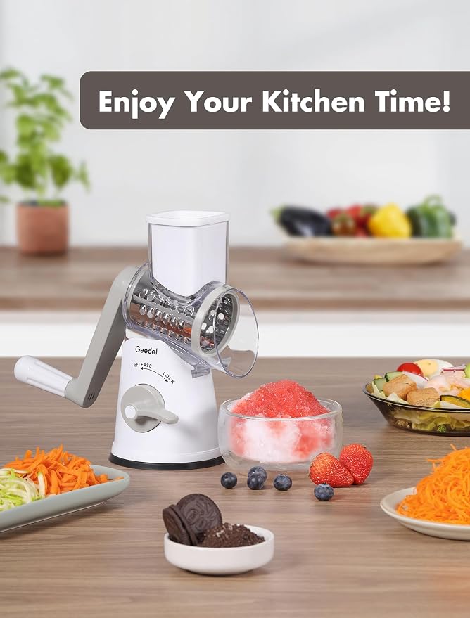 Geedel Rotary Cheese Grater Cheese Shredder - Image 8