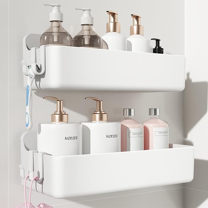 Nieifi Adhesive Wall Shelf, Shower Shelves, Shower Organizer by Nieifi