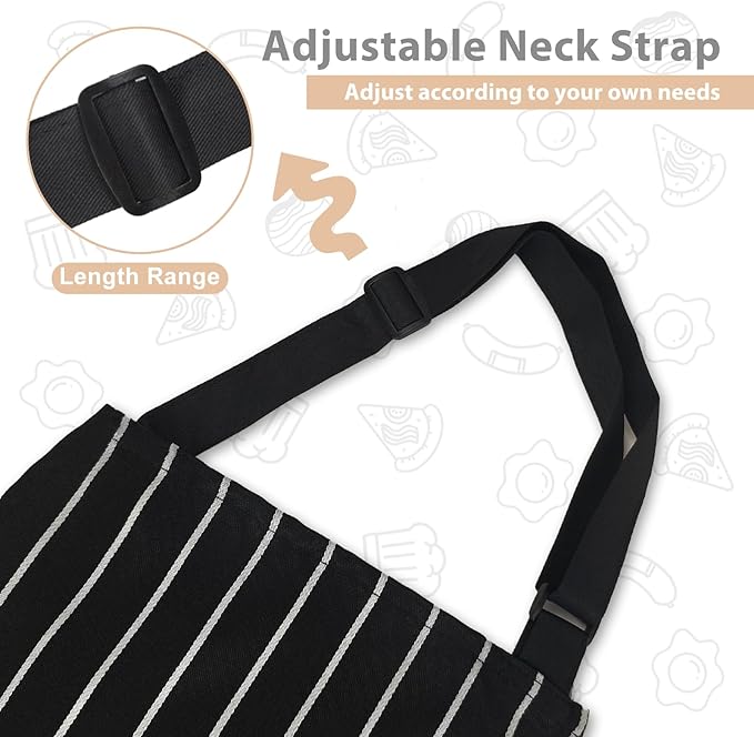 VALOME 2 Pack Kitchen Aprons, Apron - Image 4
