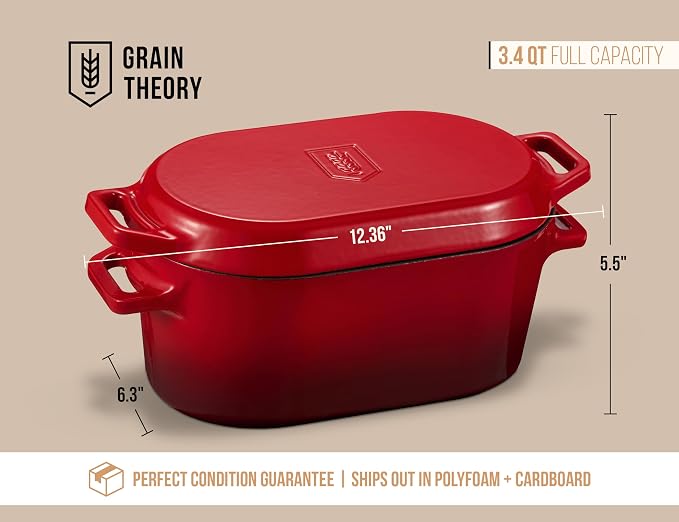 Kook Dutch Oven, for Bread Baking, Sourdough Loaf Pan, Dual Handles, Enameled - Image 8