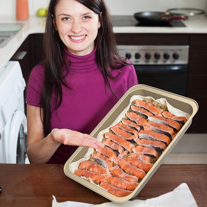 CasaCulina Baking Pans Set, 5-Piece Nonstick Bakeware Sets - Image 7
