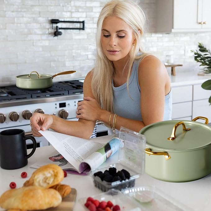 VONIKI Ceramic Cookware Set - Image 9