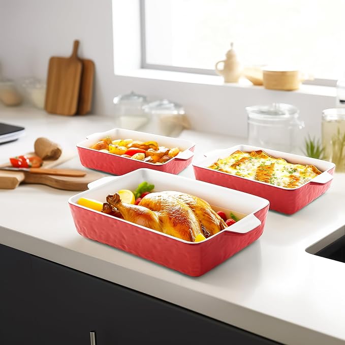 Casserole Dishes for Oven, Ceramic Baking Dishes, Lasagna Pan - Image 7