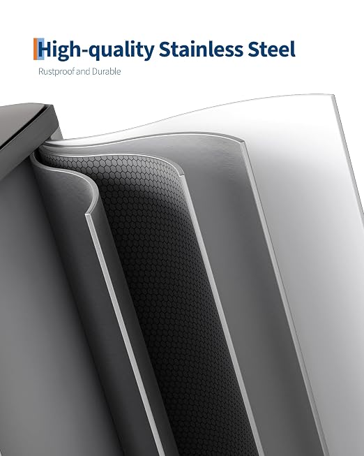 GarveeHome 2 x 8 gal Stainless Steel Double Trash Can - Image 4