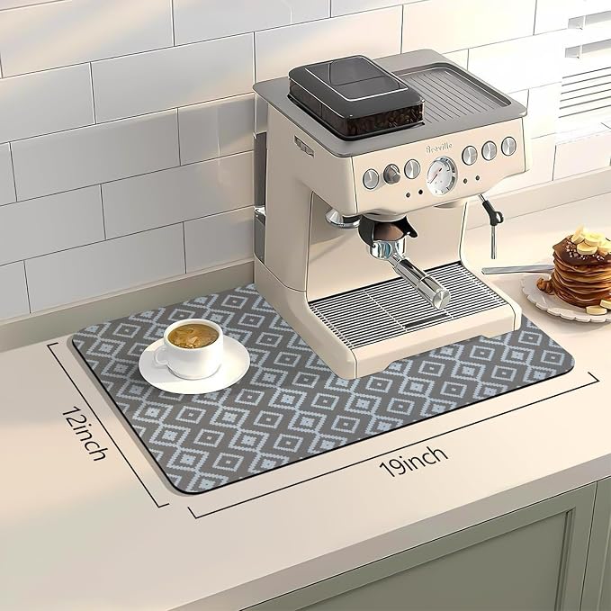 Bloss Dish Drying Mat, Fit Under Coffee Maker Machine/Kitchen Counter - Image 2