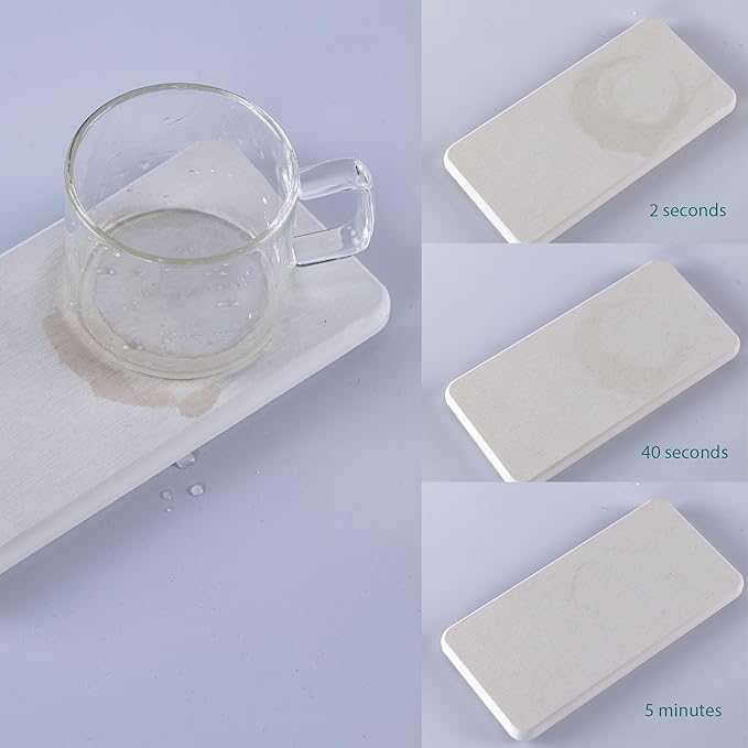 NiuYichee 2 Pcs Water Absorbing Stone Trays, Kitchen/Bathroom Sink Soap Dish - Image 4