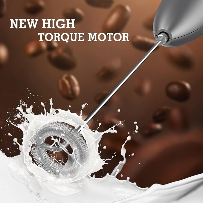SIMPLETASTE Milk Frother Handheld Electric Foam Maker, Drink Mixer - Image 2