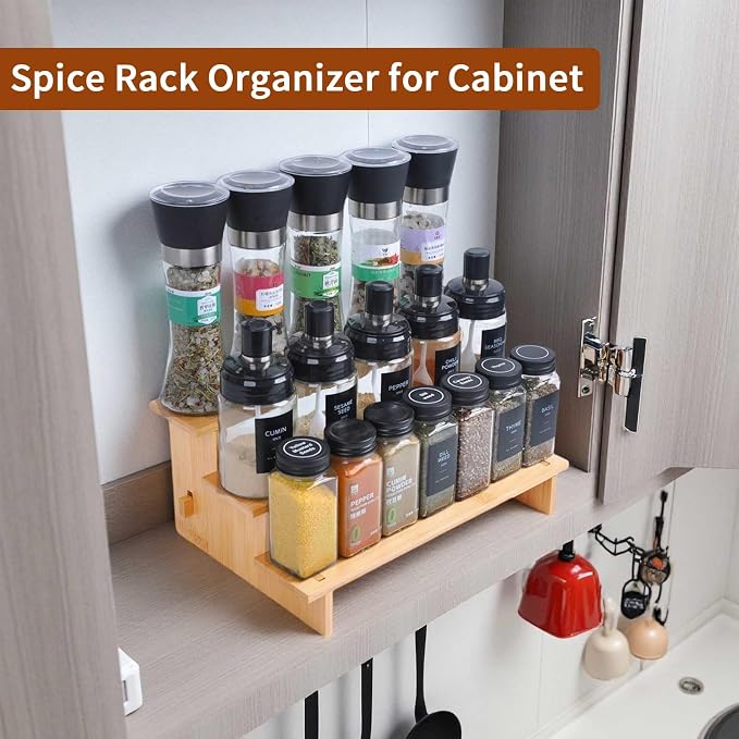 JinDoWin 3 Tiered Spice Rack Organizer - Image 3