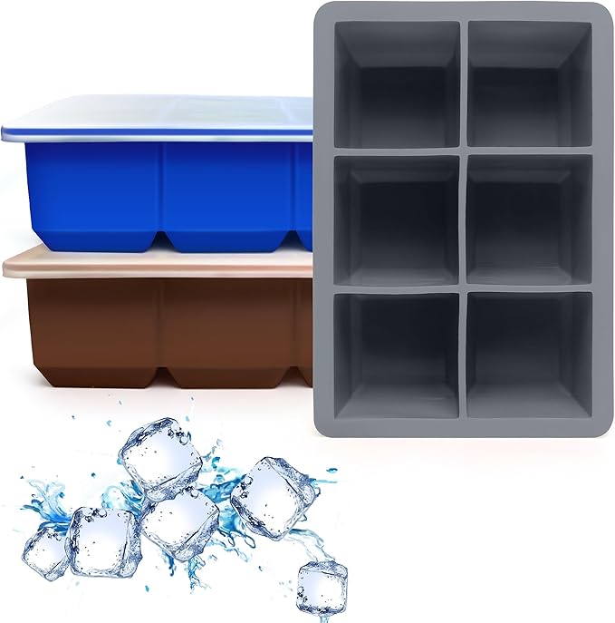 Excnorm Silicone Ice Cube Trays 3 Pack by Excnorm