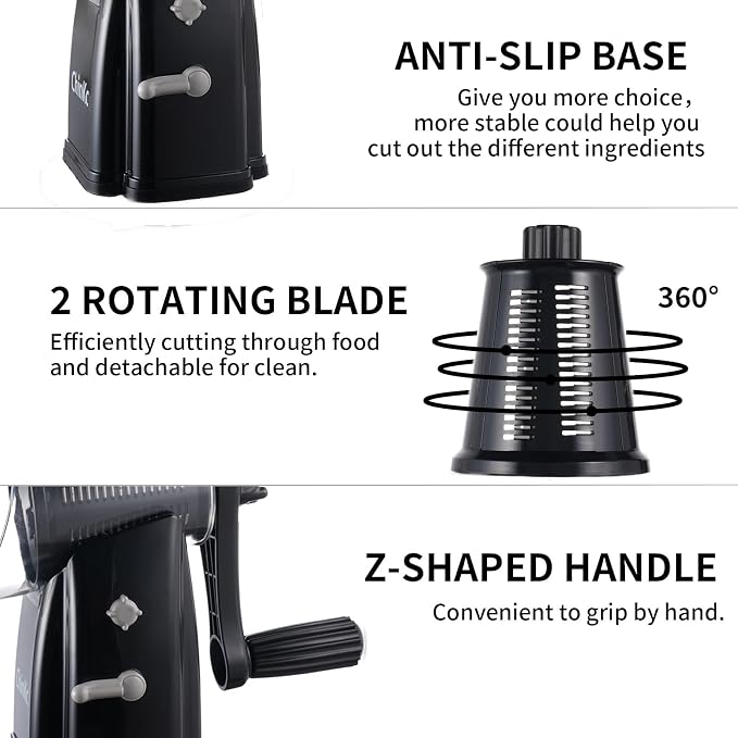 Upgrade Rotary Cheese Grater Shredder - Image 6