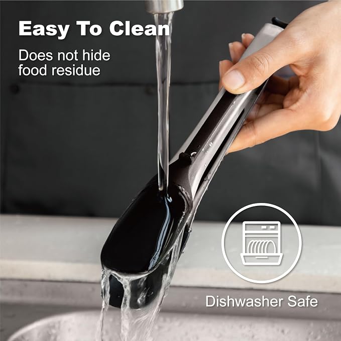 600ºF Heat Resistant Kitchen Tongs, 11.57 inch Tongs - Image 7