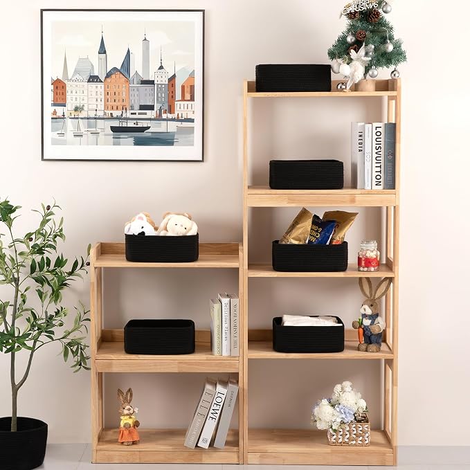 OIASKET 6 Pack Storage Baskets for Shelves, Small Baskets for Shelves, Cute - Image 2