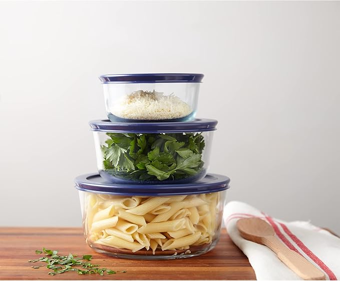 Pyrex Simply Store Glass Food Storage Containers Set, Meal Prep Containers - Image 4