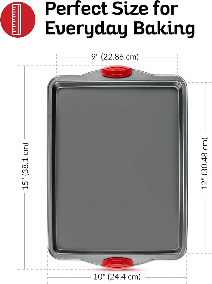 Boxiki Kitchen Nonstick Baking Sheet Pan – Heavy-Gauge Carbon Steel, and - Image 6